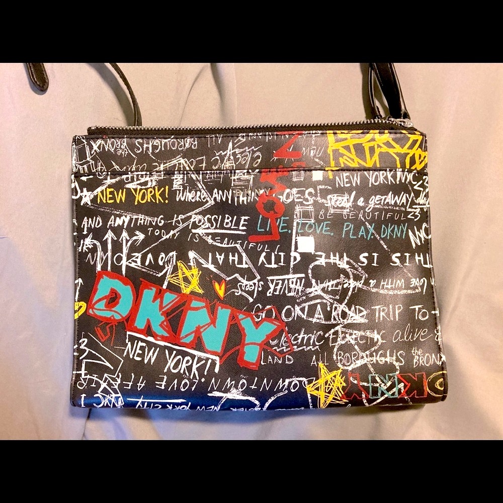 DKNY Bryant Park TZ Crossbody Double Zipper Bag